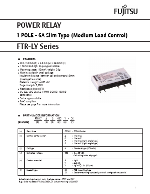 FTR-LYPA018E Datasheet PDF Fuji Electric