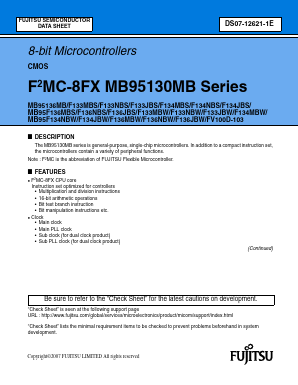 MB95136MBPFV Datasheet PDF Fuji Electric