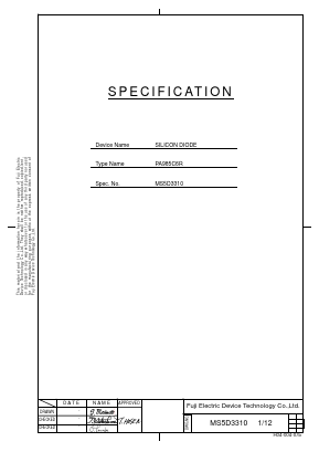 PA985C6R Datasheet PDF Fuji Electric