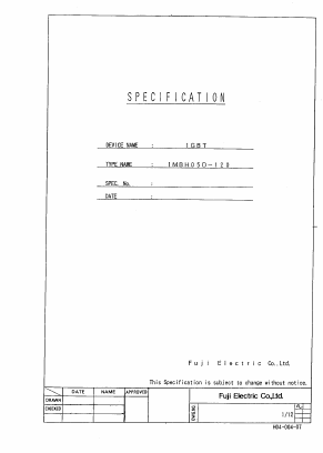 1MBH05D-120 Datasheet PDF Fuji Electric