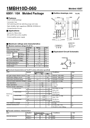 1MBH10D-060 Datasheet PDF Fuji Electric