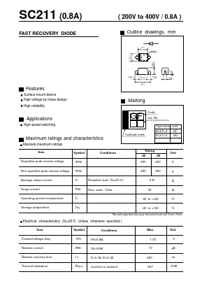 SC211 Datasheet PDF Fuji Electric