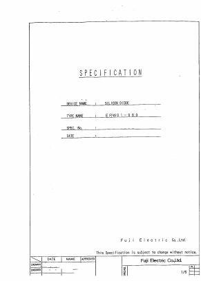 ERW01-060 Datasheet PDF Fuji Electric