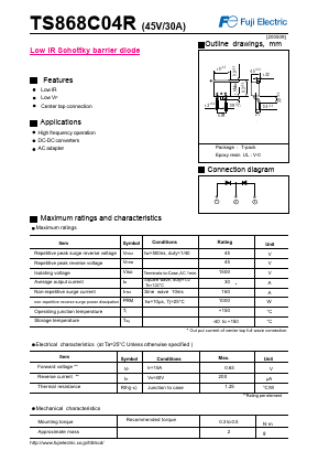 TS868C04R Datasheet PDF Fuji Electric