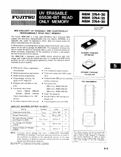 MBM2764-30 Datasheet PDF Fujitsu