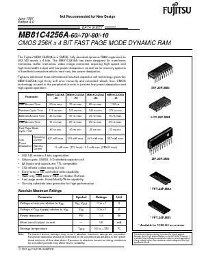 81C4256A-10 Datasheet PDF Fujitsu