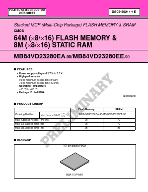 MB84VD23280EA Datasheet PDF Fujitsu