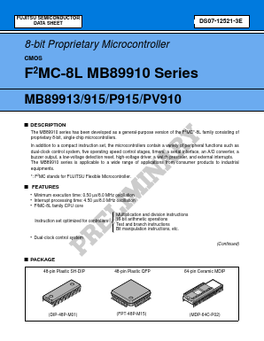 MB8991X Datasheet PDF Fujitsu
