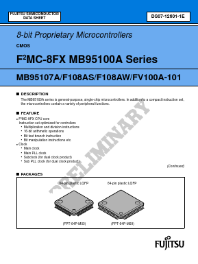 MB95100A Datasheet PDF Fujitsu