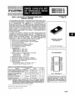 MBM27C1028-20 Datasheet PDF Fujitsu