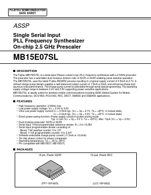 MB15E07SL Datasheet PDF Fujitsu