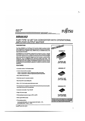 MB88352 Datasheet PDF Fujitsu