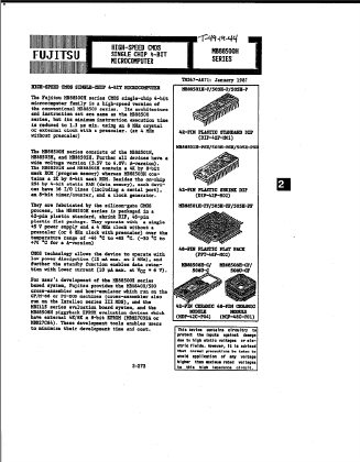 MB88505H-PF Datasheet PDF Fujitsu