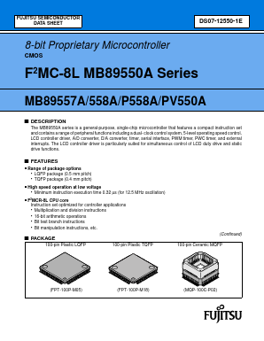 MB89557A Datasheet PDF Fujitsu