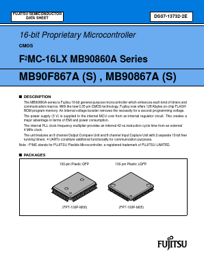 MB90867ASPFV Datasheet PDF Fujitsu