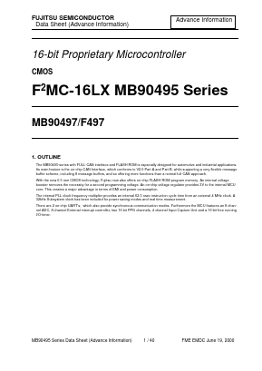 MB90495 Datasheet PDF Fujitsu