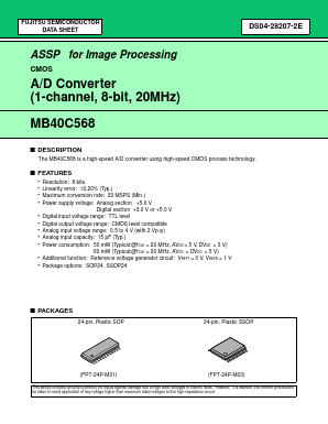MB40C568PF Datasheet PDF Fujitsu