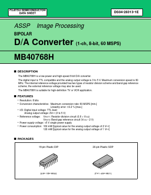 MB40768HPF Datasheet PDF Fujitsu