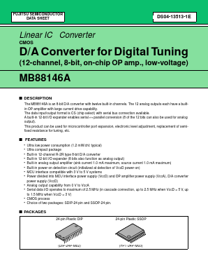 MB88146A Datasheet PDF Fujitsu