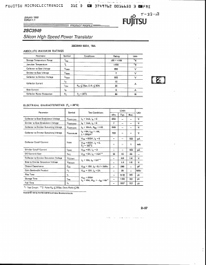 2SC3949 Datasheet PDF Fujitsu
