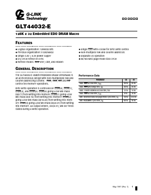 GLT44032-E Datasheet PDF G-Link Technology 