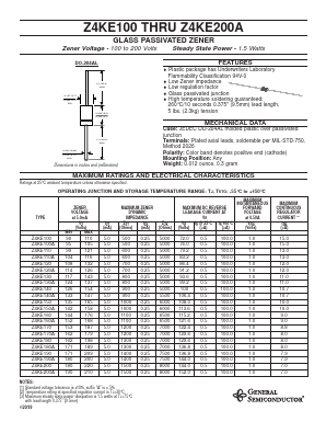 Z4KE150 Datasheet PDF General Semiconductor