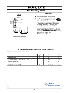 BA782 Datasheet PDF General Semiconductor