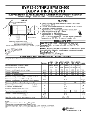 BYM12-50 Datasheet PDF General Semiconductor