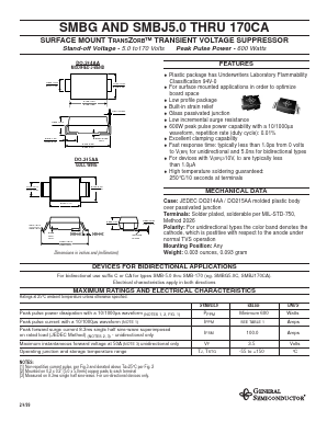 SMBG120 Datasheet PDF General Semiconductor
