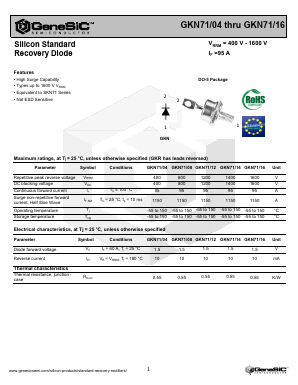 GKN7112 Datasheet PDF GeneSiC Semiconductor, Inc.