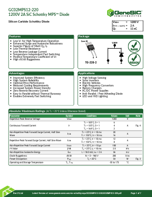 GC02MPS12-214 Datasheet PDF GeneSiC Semiconductor, Inc.