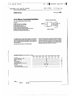 S2800 Datasheet PDF GE Solid State