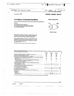 2N4101 Datasheet PDF GE Solid State