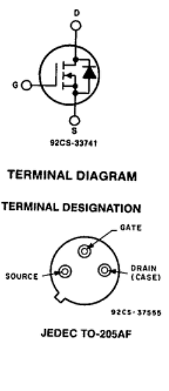 IRFF130 Datasheet PDF GE Solid State