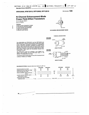 RFP12N10 Datasheet PDF GE Solid State