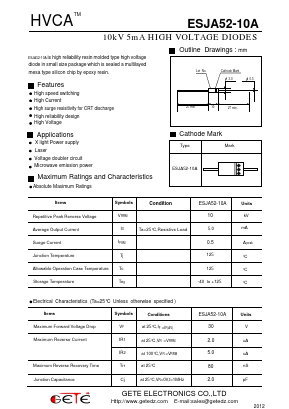 ESJA52-10A Datasheet PDF getedz electronics