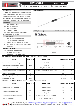 HV05S04A Datasheet PDF getedz electronics