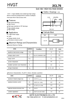 2CL76 Datasheet PDF getedz electronics