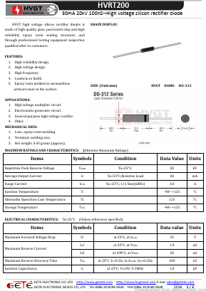 HVRT200 Datasheet PDF getedz electronics