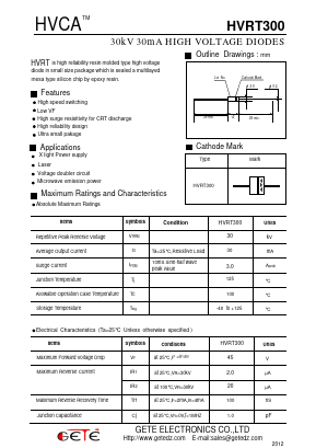 HVRT300 Datasheet PDF getedz electronics