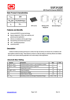 SSF2122E Datasheet PDF GOOD-ARK