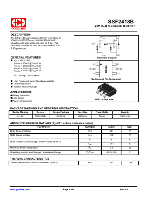 SSF2418B Datasheet PDF GOOD-ARK