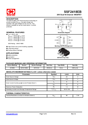 SSF2418EB Datasheet PDF GOOD-ARK