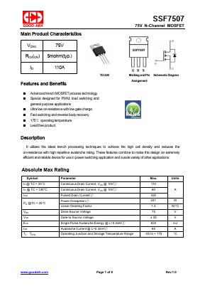 SSF7507 Datasheet PDF GOOD-ARK