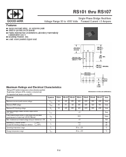 RS101 Datasheet PDF GOOD-ARK