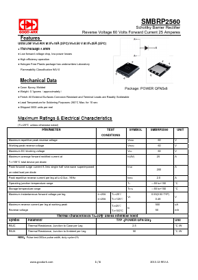 SMBRP2560 Datasheet PDF GOOD-ARK