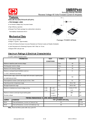 SMBRP845 Datasheet PDF GOOD-ARK