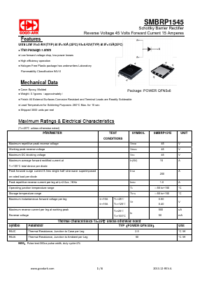 SMBRP1545 Datasheet PDF GOOD-ARK