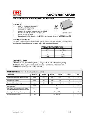 SK58B Datasheet PDF GOOD-ARK