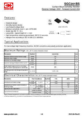 SGC201BS Datasheet PDF GOOD-ARK